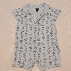 EUC Janie and Jack collared shortall bunny